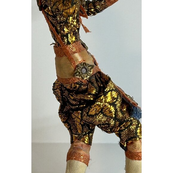VTG Handmade Dancer Figurine Doll Statue 1960s Bangkok Thailand Oriental MCM Fun - Picture 16 of 16